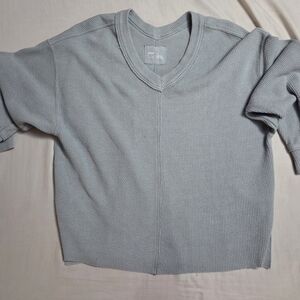 Aerie Gray Knit Top